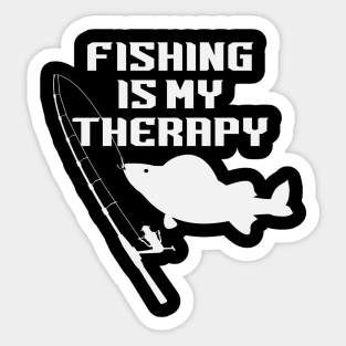 Fishing Is My Therapy - Fisher Sticker